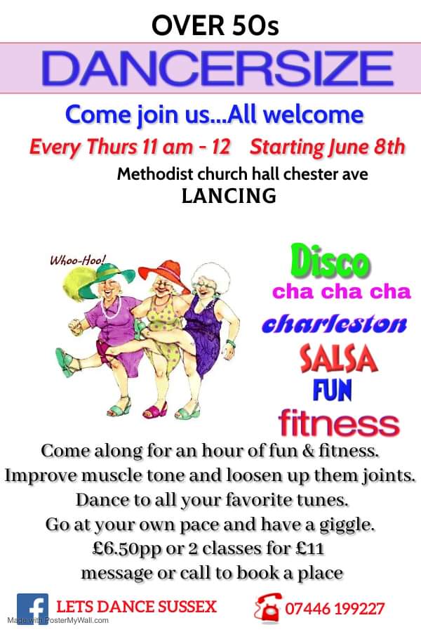 Dancersize for the over 50's with Mandy from Let's Dance Sussex